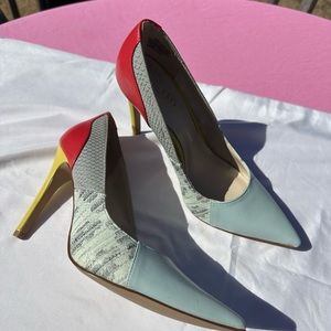 Rock & Republic Shoes women’s 9.5 Red and Yellow High Heels